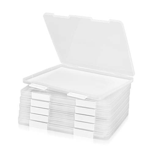 Yuanan Tragbare Projektbox aus Kunststoff für Briefe A4-Papier, transparente Papier-Organizer, Aufbewahrungsbox, Sammelalbum-Papier-Aufbewahrungsboxen, tragbarer Dokumentenhalter mit Schnalle, 6 Stück Yuanan Tragbare Projektbox aus Kunststoff für Briefe A4-Papier, transparente Papier-Organizer, Aufbewahrungsbox, Sammelalbum-Papier-Aufbewahrungsboxen, tragbarer Dokumentenhalter mit Schnalle, 6 Stück von Yuanan