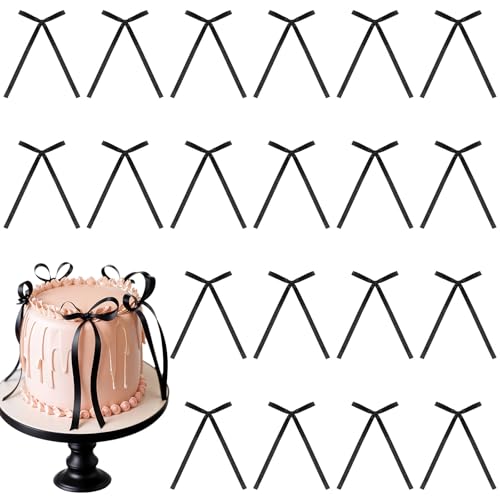 Yuanchu 20 Stück Kuchen Dekorationen mit Schleife, Schwarz Bogen Tortendeko Geburtstag Kuchen Deko Schleifenband Bögen Torten Deko Cake Topper Hochzeitstorte Deko für Valentinstag Hochzeit (Schwarz) Yuanchu 20 Stück Kuchen Dekorationen mit Schleife, Schwarz Bogen Tortendeko Geburtstag Kuchen Deko Schleifenband Bögen Torten Deko Cake Topper Hochzeitstorte Deko für Valentinstag Hochzeit (Schwarz) von Yuanchu
