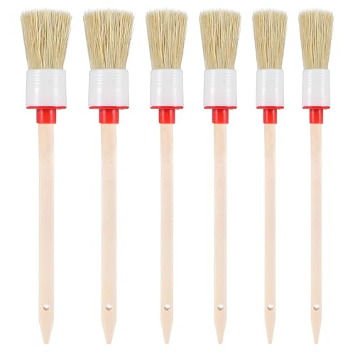 Yuanchu Borstenpinsel, 6 Stück Ringpinsel 20mm/25mm/30mm Pinsel Rund Professionelles Naturholz Holzleim Pinsel Acrylfarbe Pinsel Set für Autoreinigung Innenraumreiniger Streichen Von Wänden Möbeln Yuanchu Borstenpinsel, 6 Stück Ringpinsel 20mm/25mm/30mm Pinsel Rund Professionelles Naturholz Holzleim Pinsel Acrylfarbe Pinsel Set für Autoreinigung Innenraumreiniger Streichen Von Wänden Möbeln von Yuanchu