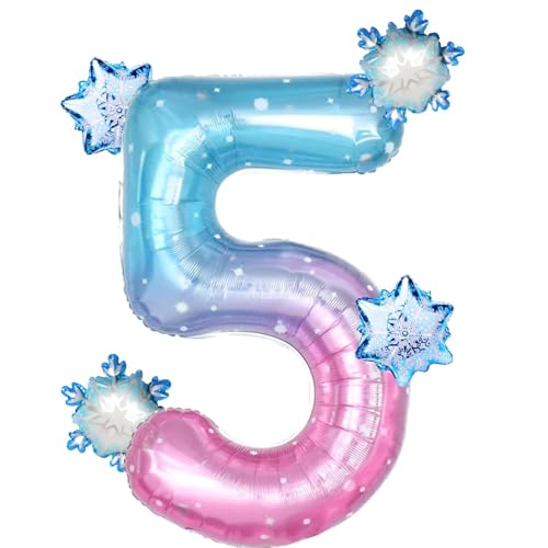 Yuannee Geburtstag Zahlen Luftballon 5 Jahre,5 PCS Luftballon 5. Geburtstag Zahl,Riesige Folienballon 5, Luftballon Deco 5. Geburtstags, Schneeflocken Folienballons für Mädchen Party Yuannee Geburtstag Zahlen Luftballon 5 Jahre,5 PCS Luftballon 5. Geburtstag Zahl,Riesige Folienballon 5, Luftballon Deco 5. Geburtstags, Schneeflocken Folienballons für Mädchen Party von Yuannee
