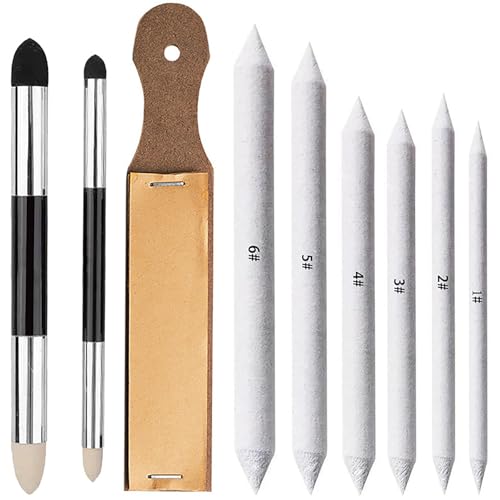 Yuannee Papierwischer Set,9 PCS Papierwischer Bleistife Doppelendig Mischschwammstifte Bleistift Schleifbrett Papier Skizze Zeichenwerkzeuge Abwischen Korrigieren für Zeichnen Kunst Anfänger Yuannee Papierwischer Set,9 PCS Papierwischer Bleistife Doppelendig Mischschwammstifte Bleistift Schleifbrett Papier Skizze Zeichenwerkzeuge Abwischen Korrigieren für Zeichnen Kunst Anfänger von Yuannee