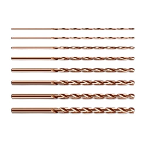 200 mm M35 Kobalt für HSS-Bohrer für Metall, Holz, Edelstahl, verlängerte Länge, Hochgeschwindigkeitsstahl mit 5 % Kobaltgehalt, 135 ° Kreuzanschliff (3 mm) von Yuanpgky