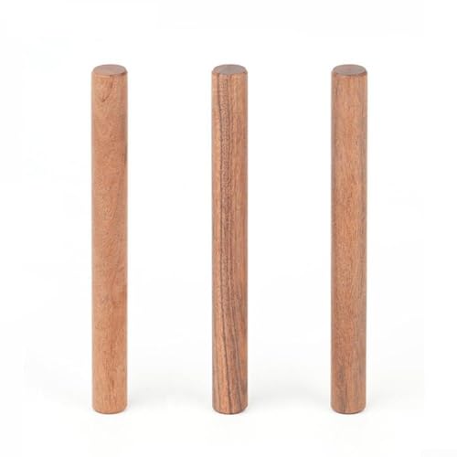 Palisanderholz, rotes Sandelholz, Massivholz, runde Zapfenstäbe, 8 mm, 10 mm, 12 mm, für Heimwerker, Tischlerei und Holzbearbeitungsprojekte, langlebige Hartholz-Dübelstifte (10 mm Palisander) von Yuanpgky