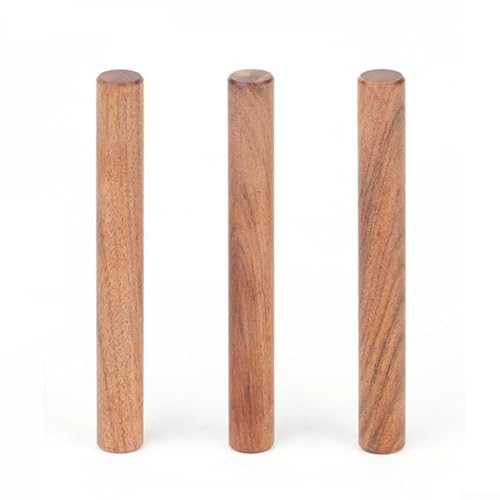 Palisanderholz, rotes Sandelholz, Massivholz, runde Zapfenstäbe, 8 mm, 10 mm, 12 mm, für Heimwerker, Tischlerei und Holzbearbeitungsprojekte, langlebige Hartholz-Dübelstifte (12 mm Rosenholz) von Yuanpgky