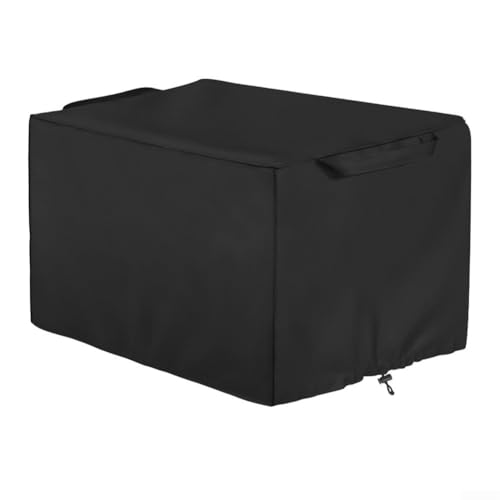 Strapazierfähige 210D Oxford wasserdichte Hitzepressabdeckung, 57 x 45 x 42 cm, mit zentralem Griff und Kordelzug unten, staubdichter Schutz für Heißpressmaschinen (schwarz) von Yuanpgky