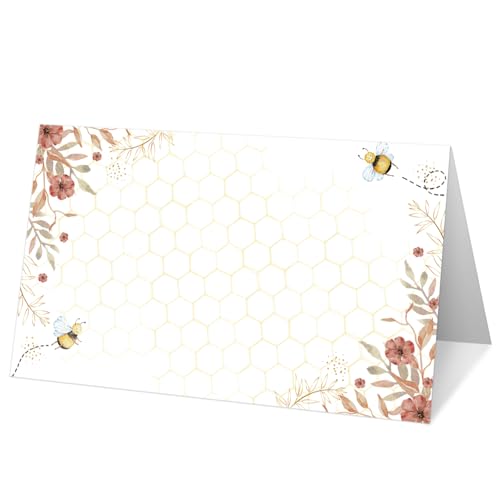 Tischkarten mit Hummelmotiv, Blumenhochzeit, Zeltkarten für Geburtstag, Brautparty, Babyparty, Empfang, Abendessen, Party-Dekorationen, A10, 25 Stück Tischkarten mit Hummelmotiv, Blumenhochzeit, Zeltkarten für Geburtstag, Brautparty, Babyparty, Empfang, Abendessen, Party-Dekorationen, A10, 25 Stück von Yuansail
