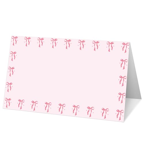 Tischkarten mit Schleife, für Tische, Tischdekoration, Tischkarte für Hochzeit, Zeltkarten für Geburtstag, Brautparty, Babyparty, Empfang, Abendessen, Party-Dekorationen, A21, 25 Stück Tischkarten mit Schleife, für Tische, Tischdekoration, Tischkarte für Hochzeit, Zeltkarten für Geburtstag, Brautparty, Babyparty, Empfang, Abendessen, Party-Dekorationen, A21, 25 Stück von Yuansail