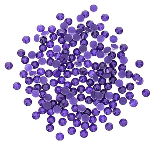1440 Stück Strasssteine mit flacher Rückseite, Glaskristall, Strasssteine für Nagelkunst, Gesichtsdekoration, Basteln, 1,9–2,1 mm (Farbe: B) von Yuanyifenglin