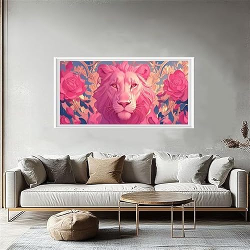 Diamond Painting Löwe, Diamond Painting Bilder Blume Erwachsene Bastelset, DIY Runder Vollbohrer Malerei Kinder Anfänger Kreuzstich Set für Wanddeko Wohnzimmer, Geschenke für Frauen 70x140cm W5-871 Diamond Painting Löwe, Diamond Painting Bilder Blume Erwachsene Bastelset, DIY Runder Vollbohrer Malerei Kinder Anfänger Kreuzstich Set für Wanddeko Wohnzimmer, Geschenke für Frauen 70x140cm W5-871 von Yuaoihnn