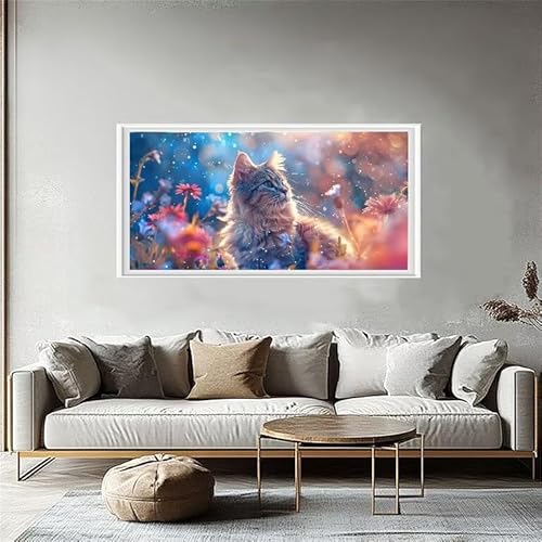 Katze Diamond Painting, Diamant Painting Bilder Traum,5D Full Drill Kinder Anfänger DIY Strass Kristall Kunst Malerei Bastelset,Erwachsene Stickerei Kreuzstich,Zimmer Deko Schlafzimmer 60x120cm W5-863 Katze Diamond Painting, Diamant Painting Bilder Traum,5D Full Drill Kinder Anfänger DIY Strass Kristall Kunst Malerei Bastelset,Erwachsene Stickerei Kreuzstich,Zimmer Deko Schlafzimmer 60x120cm W5-863 von Yuaoihnn