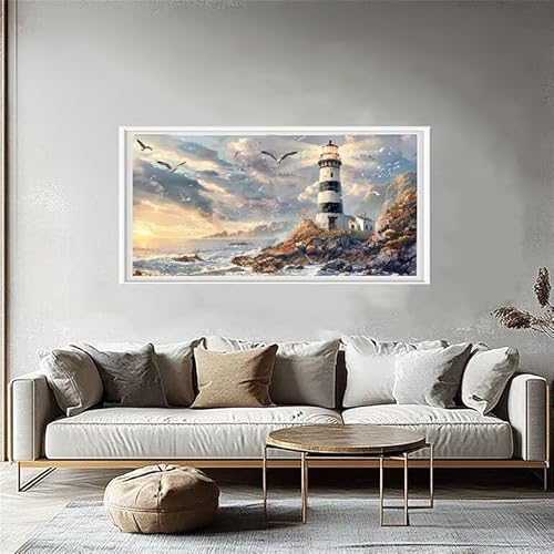 Strand Diamond Painting, Diamant Painting Bilder Leuchtturm, 5D Full Drill Kinder Anfänger DIY Kristall Kunst Malerei Bastelset,Erwachsene Stickerei Kreuzstich,Zimmer Deko Schlafzimmer 70x140cm W5-881 Strand Diamond Painting, Diamant Painting Bilder Leuchtturm, 5D Full Drill Kinder Anfänger DIY Kristall Kunst Malerei Bastelset,Erwachsene Stickerei Kreuzstich,Zimmer Deko Schlafzimmer 70x140cm W5-881 von Yuaoihnn