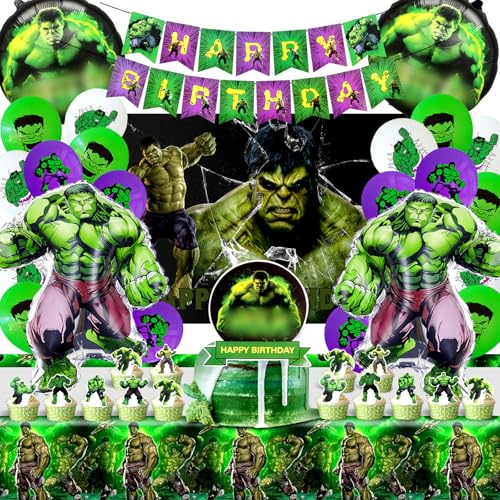 Hulk Geburtstag Deko, Hulk Luftballons Geburtstag, Hulk Latex Ballons, Hulk Party Deko, Hulk Folienballons, Hulk Tischdecke Und Hintergrund, Helium Balloon, Hulk Kuchendeko, Party Supplies Jungen von Yuarlky
