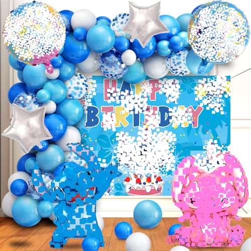 Luftballon zum Geburtstag, Stitc, Helium-Ballon, Stitc Luftballons aus Aluminium, Cartoon-Hintergrund, Latex-Ballon, Blau, Party-Dekoration für Jungen und Mädchen Luftballon zum Geburtstag, Stitc, Helium-Ballon, Stitc Luftballons aus Aluminium, Cartoon-Hintergrund, Latex-Ballon, Blau, Party-Dekoration für Jungen und Mädchen von Yuarlky