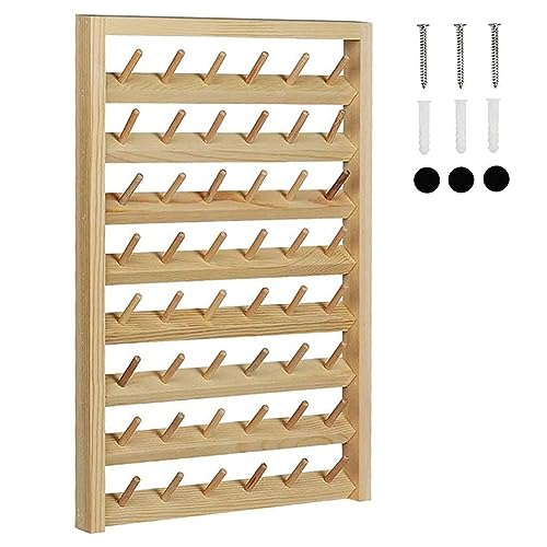 Yuattory 1Set Nähgarnständer für 48 Spulen, Wandmontage-Nähgarnständer mit Haken Aus Yuattory 1Set Nähgarnständer für 48 Spulen, Wandmontage-Nähgarnständer mit Haken Aus von Yuattory