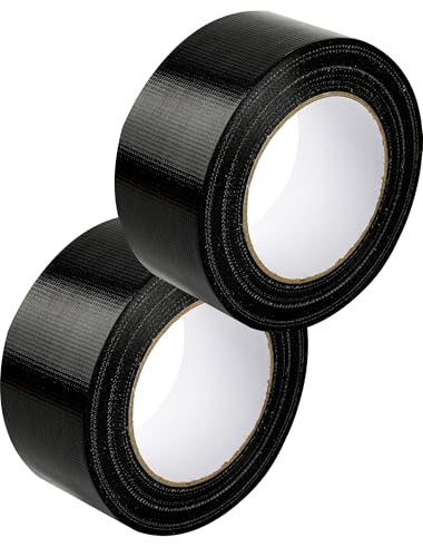 Yubpaiy Panzertape 55mm x 40m, 2 Rollen Extrem Starkes Klebeband Wasserdicht & Handabreißbar Alleskleber Ideal zum Reparieren, Abdichten, Befestigen & Bündeln (Schwarz) von Yubpaiy
