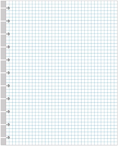 A4 TUL Raster-Füllpapier für Ringbuch, 11 Scheiben, gelocht, kariert, 100 Blatt/200 Seiten, lose Blätter, 100 g/m² weißes Papier, 21,6 x 27,9 cm A4 TUL Raster-Füllpapier für Ringbuch, 11 Scheiben, gelocht, kariert, 100 Blatt/200 Seiten, lose Blätter, 100 g/m² weißes Papier, 21,6 x 27,9 cm von Yubrila