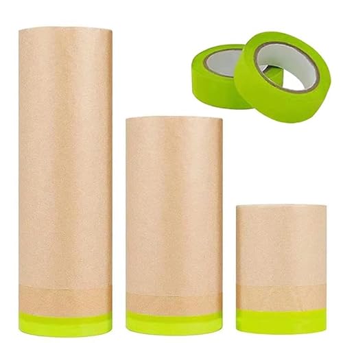 Abdeckpapier Rolle für Autolack mit Klebeband für die Automobilabdeckung. Abdeckpapier Rolle für Autolack mit Klebeband für die Automobilabdeckung. von Yudahgan