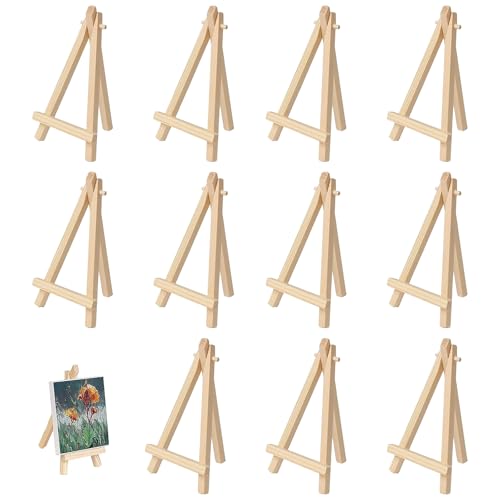 12 Stück Mini Staffelei, 15 x 8 cm Mini Staffelei Holz, Tischstaffelei Holz Klein, Faltbar Holzstaffelei, Fotohalter, Dreieck Staffelei, Tischstaffelei Holz, Für Malhandwerk, Fotoalbum, Geburtstag 12 Stück Mini Staffelei, 15 x 8 cm Mini Staffelei Holz, Tischstaffelei Holz Klein, Faltbar Holzstaffelei, Fotohalter, Dreieck Staffelei, Tischstaffelei Holz, Für Malhandwerk, Fotoalbum, Geburtstag von Yudobliss