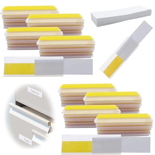 Selbstklebende Etikettenhalter, 60 Stück Transparent Preisschild Etikettenhalter, Etikett zur Klassifizierung von Supermarktprodukten, Transparentes Einstufungsetikett, Schublade, Datei, 4x8cm Selbstklebende Etikettenhalter, 60 Stück Transparent Preisschild Etikettenhalter, Etikett zur Klassifizierung von Supermarktprodukten, Transparentes Einstufungsetikett, Schublade, Datei, 4x8cm von Yudobliss