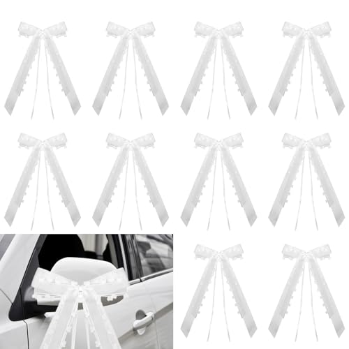 10 Stück Autoschmuck Hochzeit,Weiß Hochzeitsdeko Auto,Autoschleifen Hochzeit,Auto Deko Hochzeit,Schleifen Auto Hochzeit,Hochzeitsschmuck Auto,Hochzeitsauto Deko,Dekoration Hochzeitsschleifen fürs Auto 10 Stück Autoschmuck Hochzeit,Weiß Hochzeitsdeko Auto,Autoschleifen Hochzeit,Auto Deko Hochzeit,Schleifen Auto Hochzeit,Hochzeitsschmuck Auto,Hochzeitsauto Deko,Dekoration Hochzeitsschleifen fürs Auto von YueJieSelected