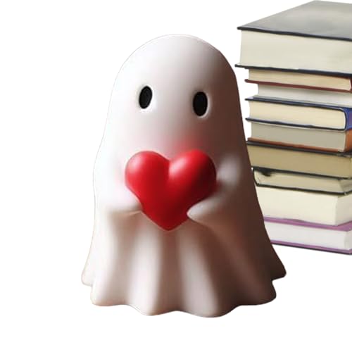 Yuecjian Geisterfiguren aus Kunstharz, gruselige Geisterstatue für Halloween, Tischdekoration für Fensterbank, Schreibtisch, TV-Schrank, Kaminsims, Bücherregal-Dekoration von Yuecjian