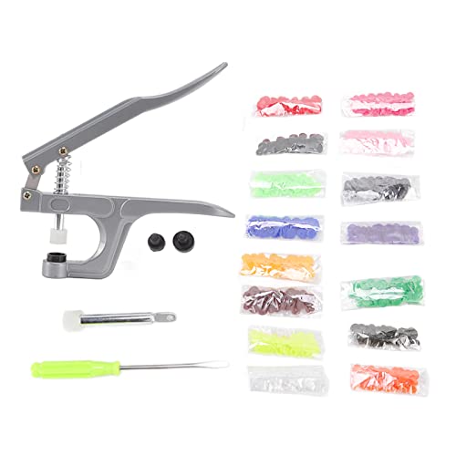 150 Set Druckknöpfe Mit Druckknopfzange, T5-Kunststoff-Druckknopf-Set Zum Nähen Und Basteln von Kleidung, Mehrfarbiger Nähknopf-Setter, Snaps Zange für alle Arten DIY Kleidung Basteln Accessoires 150 Set Druckknöpfe Mit Druckknopfzange, T5-Kunststoff-Druckknopf-Set Zum Nähen Und Basteln von Kleidung, Mehrfarbiger Nähknopf-Setter, Snaps Zange für alle Arten DIY Kleidung Basteln Accessoires von Yuecoom
