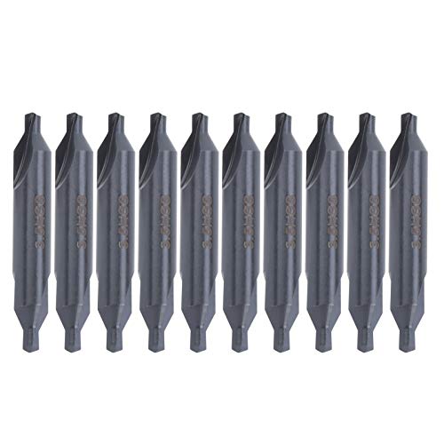 HSS Center Drill Bit 10pcs All-Ground-Spirale für Edelstahl 3,5 mm lineare bewegliche Teile von Yuecoom