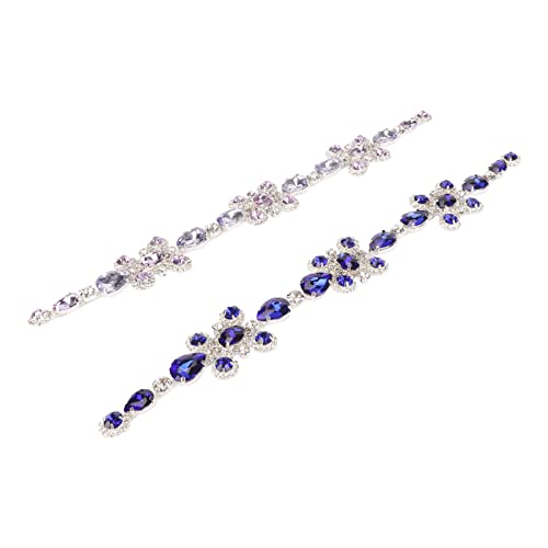 Kristallglas Diamant Blumenmuster besatz Kette Glänzende Hochzeit Festivals Dekorationen von Yuecoom