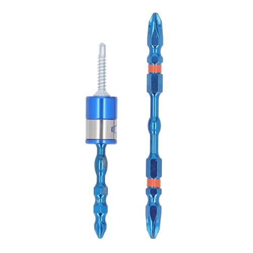 YueCoom 2pcs Doppelend-Schraubendreherbits, Multi-Bit-Schraubenfahrer, magnetisches Doppel-Endschraubendreherbit, 1/4 starker magnetischer Kreuzkopf für Hand-Elektrobohrer von Yuecoom