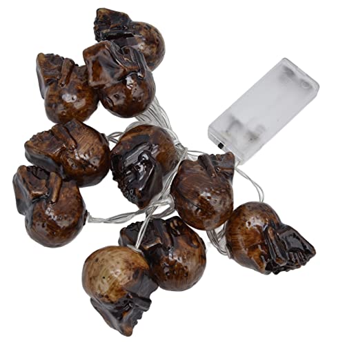 Yuecoom Totenkopf-Lampe, Geisterschädel-Laterne, LED-beleuchtete Halloween-Lichterkette, Horror-Lampe, Dekoration Für Drinnen Und Draußen, Party, Hof, Terrasse, Garten, Baum Yuecoom Totenkopf-Lampe, Geisterschädel-Laterne, LED-beleuchtete Halloween-Lichterkette, Horror-Lampe, Dekoration Für Drinnen Und Draußen, Party, Hof, Terrasse, Garten, Baum von Yuecoom