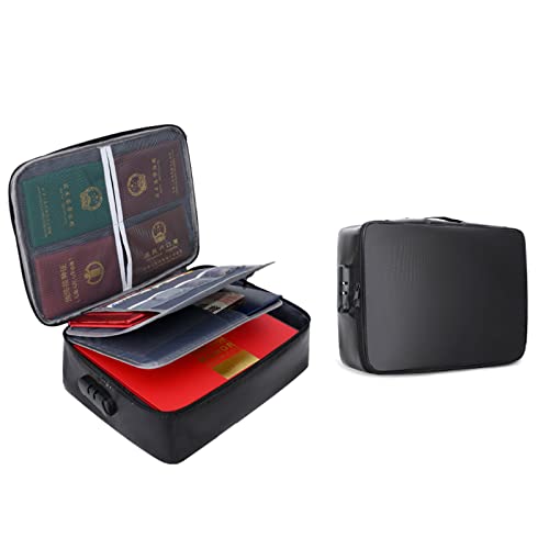 Yuehuamech Fireproof Document Box Organizer Important Document Organiser with Lock 3-Layer Large Lockable Waterproof Storage Bag for File Passport Certificate Laptop Bank Cards Yuehuamech Fireproof Document Box Organizer Important Document Organiser with Lock 3-Layer Large Lockable Waterproof Storage Bag for File Passport Certificate Laptop Bank Cards von Yuehuamech