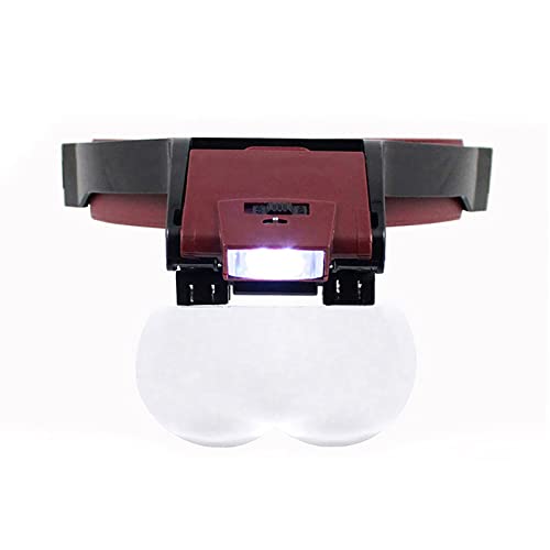 Yuehuamech Kopfvergrößerungsgläser LED Beleuchtete Hände Kostenlose Kopfvergrößerung Visier mit 4 Objektivkopf Montiertem Leuchtvergrößerungsgläser Zur Reparatur von Schmuck Vorlesen Yuehuamech Kopfvergrößerungsgläser LED Beleuchtete Hände Kostenlose Kopfvergrößerung Visier mit 4 Objektivkopf Montiertem Leuchtvergrößerungsgläser Zur Reparatur von Schmuck Vorlesen von Yuehuamech