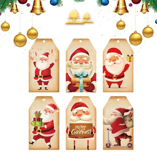 Yuemeuy Weihnachtsanhänger mit Schnur,Weihnachtsgeschenkanhänger mit Schnur | Weihnachtsanhänger-Dekoration, Weihnachtsbaumschmuck - Weihnachtsdekorationsanhänger, Weihnachtsbänder für Familie, von Yuemeuy