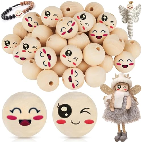 20mm Holzperlen mit Gesicht,Yueser 80 Stück Holzkugeln mit Gesicht für Sorgenwurm 20mm Holzperlen mit Gesicht Sorgenwürmchen Holzköpfe mit Gesicht Glückswürmchen Perlen mit Gesicht Holzkugeln mit Loch 20mm Holzperlen mit Gesicht,Yueser 80 Stück Holzkugeln mit Gesicht für Sorgenwurm 20mm Holzperlen mit Gesicht Sorgenwürmchen Holzköpfe mit Gesicht Glückswürmchen Perlen mit Gesicht Holzkugeln mit Loch von Yueser
