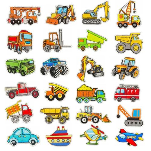 Yueser Flicken zum Aufbügeln Kinder, 24Pcs Bügelflicken Kinder Aufnäher Junge Bügelbilder für Textilien Auto Bügelpatch Aufbügelflicken Bügelsticker Patches Aufnäher zum Aufbügeln für Kleidung Jeans Yueser Flicken zum Aufbügeln Kinder, 24Pcs Bügelflicken Kinder Aufnäher Junge Bügelbilder für Textilien Auto Bügelpatch Aufbügelflicken Bügelsticker Patches Aufnäher zum Aufbügeln für Kleidung Jeans von Yueser