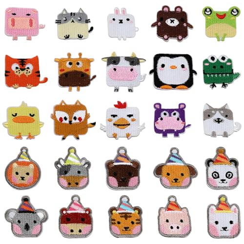 Yueser Flicken zum Aufbügeln Kinder, 25Pcs Tiere Bügelflicken Kinder Aufnäher Junge Bügelbilder für Textilien Bügelpatch Aufbügelflicken Bügelsticker Patches Aufnäher zum Aufbügeln für Kleidung Jeans Yueser Flicken zum Aufbügeln Kinder, 25Pcs Tiere Bügelflicken Kinder Aufnäher Junge Bügelbilder für Textilien Bügelpatch Aufbügelflicken Bügelsticker Patches Aufnäher zum Aufbügeln für Kleidung Jeans von Yueser
