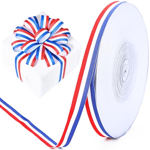 Yueser Satinband Blau Weiß Rot, 1cm*50m Seidenband Geschenkband Ribbon Dekoband Schleifenband Satinband Weiss Red Band Geschenkband Blau für Hochzeit Dekoration Geschenk Verpacken Basteln France Yueser Satinband Blau Weiß Rot, 1cm*50m Seidenband Geschenkband Ribbon Dekoband Schleifenband Satinband Weiss Red Band Geschenkband Blau für Hochzeit Dekoration Geschenk Verpacken Basteln France von Yueser