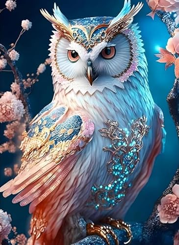 Yufengliye 5D Diamond Painting Set Diamant Painting Bilder Kit Full DIY Crystal Strass Stickerei Painting Diamant Malerei Kit für Kinder Erwachsene Home Büro Wall Dekoration Geschsenk- 30x40cm (Eule) Yufengliye 5D Diamond Painting Set Diamant Painting Bilder Kit Full DIY Crystal Strass Stickerei Painting Diamant Malerei Kit für Kinder Erwachsene Home Büro Wall Dekoration Geschsenk- 30x40cm (Eule) von Yufengliye