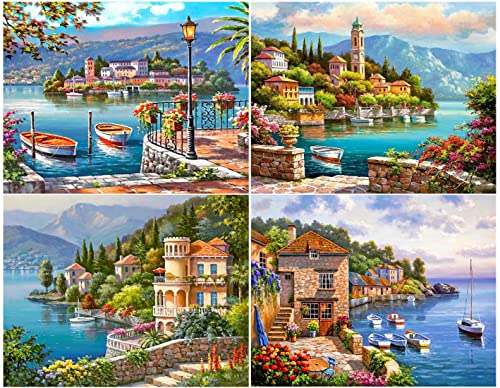Diamond Painting Full Set | 4 Pack DIY 5d Diamant Painting Bilder mit Diamond Painting Zubehör für Erwachsene & Kinder/Diamant malerei Kits Malen nach Zahlen Wohnzimmer Bilder Dekoration für Home Wall Diamond Painting Full Set | 4 Pack DIY 5d Diamant Painting Bilder mit Diamond Painting Zubehör für Erwachsene & Kinder/Diamant malerei Kits Malen nach Zahlen Wohnzimmer Bilder Dekoration für Home Wall von YuhooTech