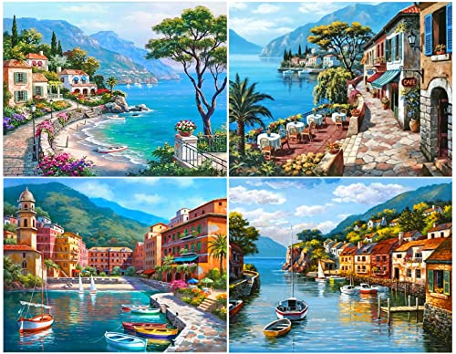 Diamond Painting Full Set | 4 Pack DIY 5d Diamant Painting Bilder mit Diamond Painting Zubehör für Erwachsene & Kinder/Diamant malerei Kits Malen nach Zahlen Wohnzimmer Bilder Dekoration für Home Wall Diamond Painting Full Set | 4 Pack DIY 5d Diamant Painting Bilder mit Diamond Painting Zubehör für Erwachsene & Kinder/Diamant malerei Kits Malen nach Zahlen Wohnzimmer Bilder Dekoration für Home Wall von YuhooTech