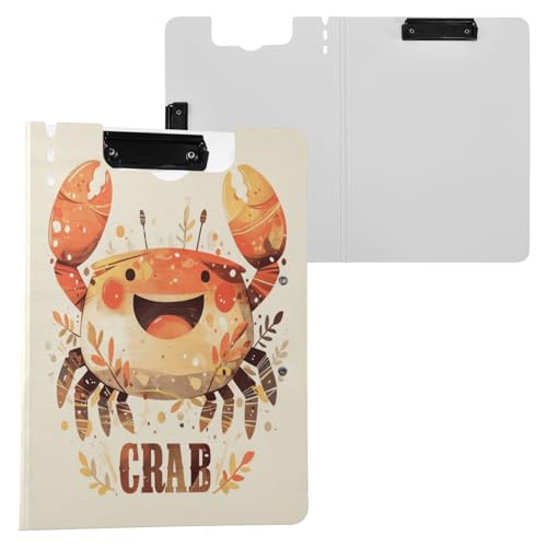 Clipboard Folder Happy Crab A4 Clipfolio Zwei Metallklammern Stifthalter Schule Klemmbrett mit Abdeckung Clipboard Folder Happy Crab A4 Clipfolio Zwei Metallklammern Stifthalter Schule Klemmbrett mit Abdeckung von Yuiboo