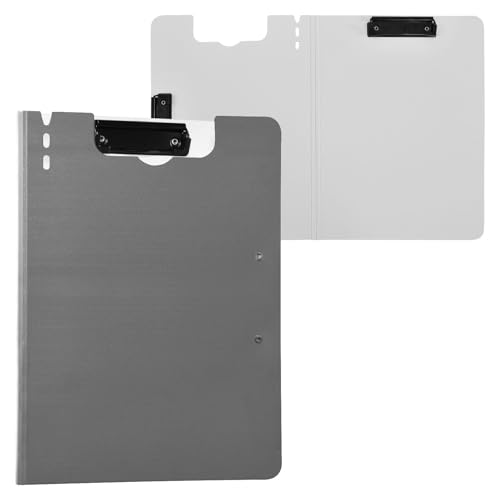 Clipboard Gray A4 Clipfolio Double Clips Pen Holder Office Clip Board with Hard Cover Clipboard Gray A4 Clipfolio Double Clips Pen Holder Office Clip Board with Hard Cover von Yuiboo