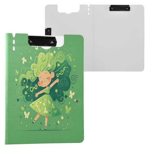 Clipboard Klappbare Klemmbretter Cute Dancer Grün A4 Klemmbrett Clipfolio Horizontal und Vertikal Doppelclips Büro Klemmbrett mit Abdeckung Clipboard Klappbare Klemmbretter Cute Dancer Grün A4 Klemmbrett Clipfolio Horizontal und Vertikal Doppelclips Büro Klemmbrett mit Abdeckung von Yuiboo