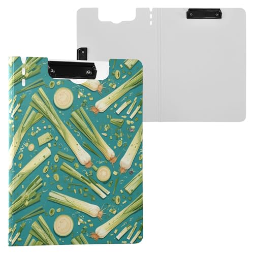 Faltbare Klemmbretter Grüner Lauch Dunkeltürkis A4-Klemmbrett mit Padfolio Zwei Metallclips Stifthalter Schule Klemmbrett mit Abdeckung Faltbare Klemmbretter Grüner Lauch Dunkeltürkis A4-Klemmbrett mit Padfolio Zwei Metallclips Stifthalter Schule Klemmbrett mit Abdeckung von Yuiboo