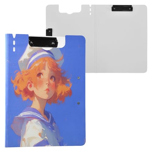 Faltbare Klemmbretter Neugierige Frau Blau A4 Clipfolio Doppelte Metallclips Stifthalter Büro Klemmbrett mit Hardcover Faltbare Klemmbretter Neugierige Frau Blau A4 Clipfolio Doppelte Metallclips Stifthalter Büro Klemmbrett mit Hardcover von Yuiboo