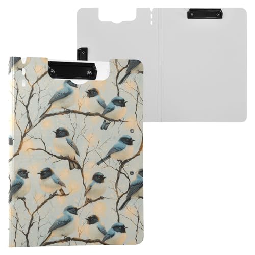 Faltbare Klemmbretter Niedliche Vögel A4 Clipfolio Horizontal und Vertikal Doppelclips Büro Klemmbrett mit Hardcover Faltbare Klemmbretter Niedliche Vögel A4 Clipfolio Horizontal und Vertikal Doppelclips Büro Klemmbrett mit Hardcover von Yuiboo