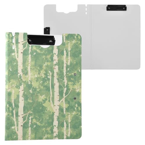 Faltbare Klemmbretter Weiß Birke Grün A4 Klemmbrett mit Ordner Horizontal und Vertikal Doppelclips Still-Clipboard mit Abdeckung Faltbare Klemmbretter Weiß Birke Grün A4 Klemmbrett mit Ordner Horizontal und Vertikal Doppelclips Still-Clipboard mit Abdeckung von Yuiboo