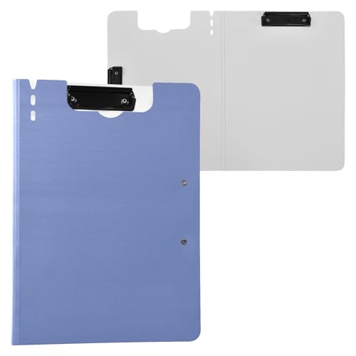 Faltbares Klemmbrett, einfarbig, einfarbig, Roya-Blau, A4-Klemmbrett mit Ordner, doppelte Metall-Clips, Stifthalter, Still-Clipboard mit festem Einband Faltbares Klemmbrett, einfarbig, einfarbig, Roya-Blau, A4-Klemmbrett mit Ordner, doppelte Metall-Clips, Stifthalter, Still-Clipboard mit festem Einband von Yuiboo