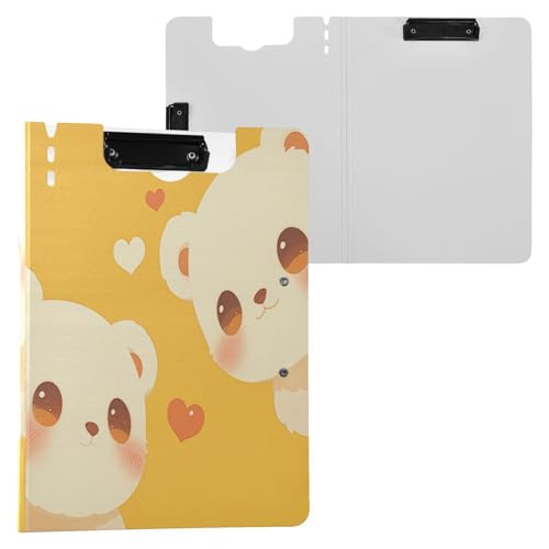 Faltbares Klemmbrett Beauty Bear Rose Gold A4 Klemmbrett Binderfolio Zwei Metallclips Stifthalter Büro Klemmbrett mit Abdeckung Faltbares Klemmbrett Beauty Bear Rose Gold A4 Klemmbrett Binderfolio Zwei Metallclips Stifthalter Büro Klemmbrett mit Abdeckung von Yuiboo