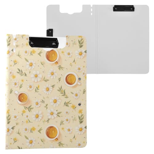 Faltbares Klemmbrett Cartoon Kaffee Blumen A4 Klemmbrett mit Binder Zwei Metallclips Stifthalter Büro Klemmbrett mit Hardcover Faltbares Klemmbrett Cartoon Kaffee Blumen A4 Klemmbrett mit Binder Zwei Metallclips Stifthalter Büro Klemmbrett mit Hardcover von Yuiboo